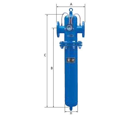 Flanged Compressed Air Filters, Grade XF5 Filteration